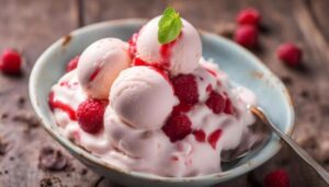 लीची आइसक्रीम